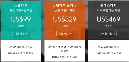 여행자를 위한 혜택