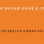 메리츠화재 강아지보험 보장내용 및 신청하기(펫보험)