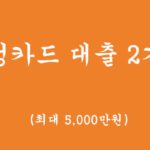 삼성카드 대출 2가지 무서류, 비대면 초간단 신청하기(신용대출 및 소액대출,최대 5,000만원)