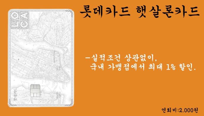 신용카드 발급이 어려운분들을 위한 롯데카드 햇살론카드 혜택 및 신청(한도 200만원)