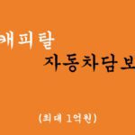 한국캐피탈에서 운영하는 자동차담보대출 혜택 및 신청(최대 1억원)-공동명의 가능