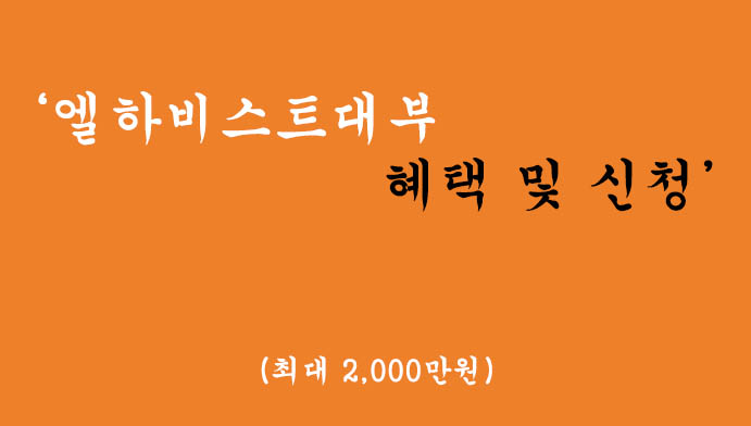 엘하비스트대부 혜택 및 신청(최대 2000만원)
