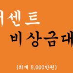 8퍼센트 비상금대출 혜택 및 신청(최대 5,000만원)