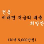 사업자 전용 비대면 저금리 대출-희망안정금융 혜택 및 신청(최대 5,000만원)
