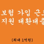 4대보험 가입 근로자 특별지원 대환대출 혜택 및 신청(최대 1억원): 안심대출