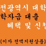 대전광역시 대학생 학자금 대출 혜택 및 신청: 이자 전액지원상품