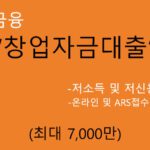 미소금융 창업자금대출 혜택 및 신청(최대 7000만원): 저소득, 저신용자 지원, 온라인 및 ARS접수