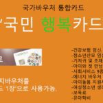 국민행복카드 혜택 및 신청: 임신 및 출산을 위한 최고의카드(국가바우처)