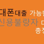 휴대폰대출 가능한 신용불량자 대출 총정리: 혜택 및 신청방법