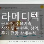 라메디텍 공모주, 수요예측, 상장 및 관련주, 청약, 주가 전망 상세분석