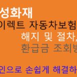 삼성화재 다이렉트 자동차보험 해지 및 절차, 환급금 조회방법: 온라인으로 손쉽게 해결하세요!
