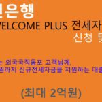 국민은행 KB WELCOME PLUS 전세자금대출 신청 및 혜택(최대 2억원): 외국인, 외국국적동포 전용상품