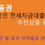 외국인 전세자금대출 추천상품 총정리: 1금융권, 외국인 및 외국국적동포 전용상품, 온라인대출