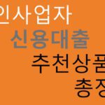 개인사업자 신용대출 추천상품 총정리