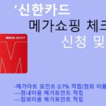 신한카드 메가쇼핑 체크카드 신청 및 혜택: 전월실적 조건 없이 포인트적립