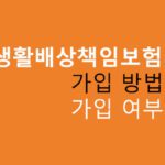 일상생활배상책임보험 가입 방법: 가입 여부 확인