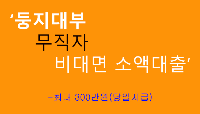 둥지대부 무직자 비대면 소액대출: 당일 가능
