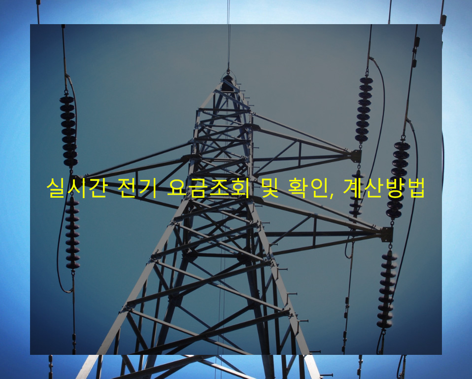 실시간 전기 요금조회 및 확인, 계산방법