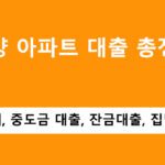 분양 아파트 대출 총정리: 주담대, 중도금 대출, 잔금대출, 집단대출