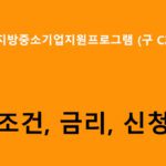 하나은행 지방중소기업지원프로그램 (구 C2자금대출) 조건, 금리, 신청방법