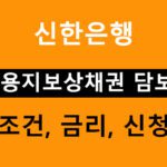 신한은행 신한 용지보상채권 담보대출- 조건, 금리, 신청방법