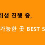개인회생 진행 중 대출 가능한 곳 BEST 5 추천