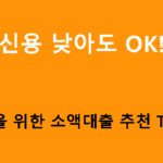 신용 낮아도 OK! 청년을 위한 소액대출 추천 TOP 7