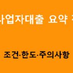면세사업자대출 요약 정리｜조건·한도·주의사항 한눈에!