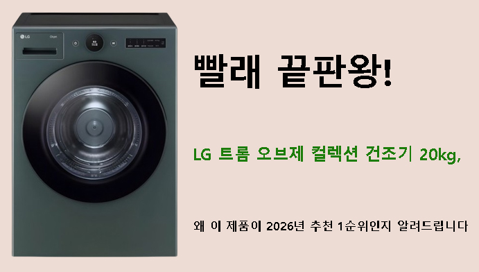 빨래 끝판왕! LG 트롬 오브제 컬렉션 건조기 20kg, 왜 이 제품이 2026년 추천 1순위인지 알려드립니다