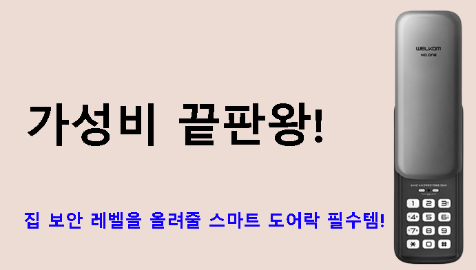 가성비 끝판왕! 집 보안 레벨을 올려줄 스마트 도어락 필수템!