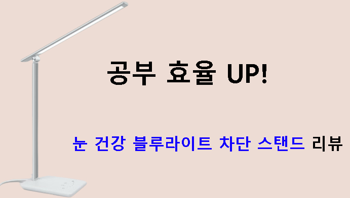 공부 효율 UP! 눈 건강 블루라이트 차단 스탠드 리뷰
