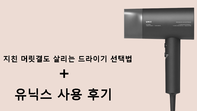 지친 머릿결도 살리는 드라이기 선택법 + 유닉스 사용 후기