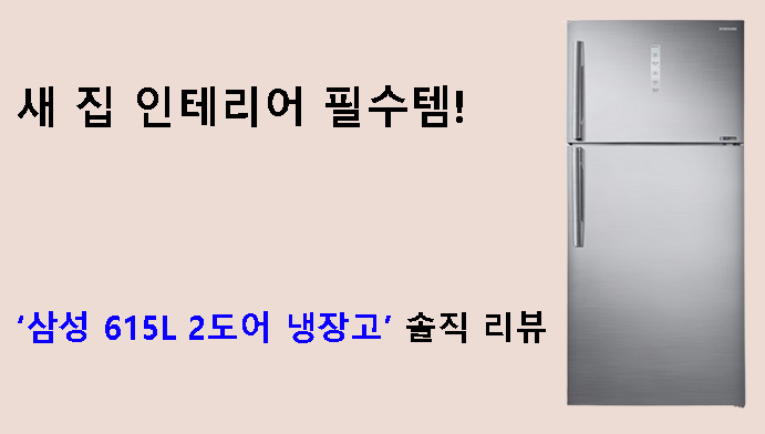 새 집 인테리어 필수템! 삼성 615L 2도어 냉장고 솔직 리뷰