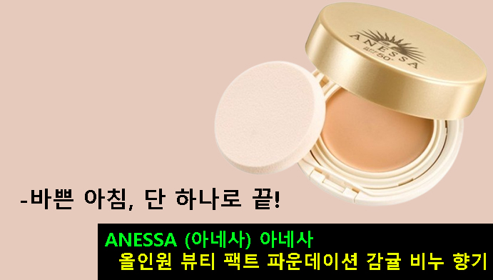 ANESSA (아네사) 아네사 올인원 뷰티 팩트 파운데이션 감귤 비누 향기-바쁜 아침, 단 하나로 끝!
