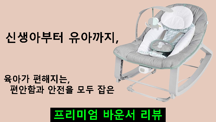 신생아부터 유아까지,육아가 편해지는 편안함과 안전을 모두 잡은 프리미엄 바운서 리뷰