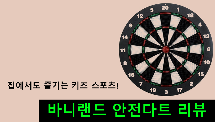 집에서도 즐기는 키즈 스포츠! 바니랜드 안전다트 리뷰