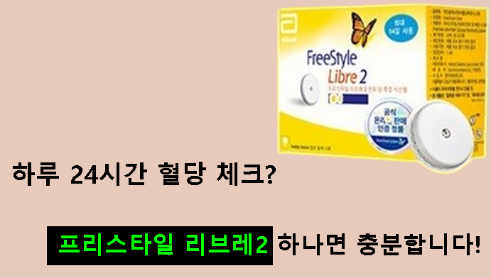 하루 24시간 혈당 체크? 프리스타일 리브레2 하나면 충분합니다