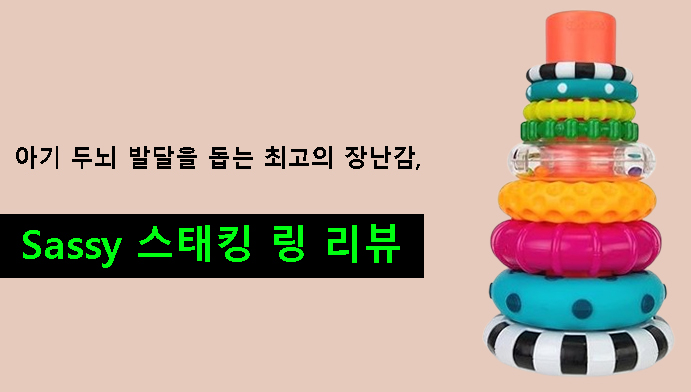 아기 두뇌 발달을 돕는 최고의 장난감, Sassy 스태킹 링 리뷰