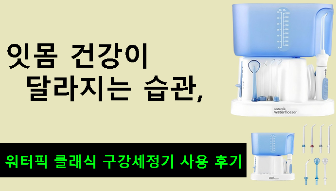 잇몸 건강이 달라지는 습관, 워터픽 클래식 구강세정기 사용 후기