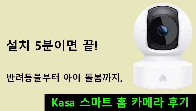 설치 5분이면 끝! 반려동물부터 아이 돌봄까지, Kasa 스마트 홈 카메라 후기
