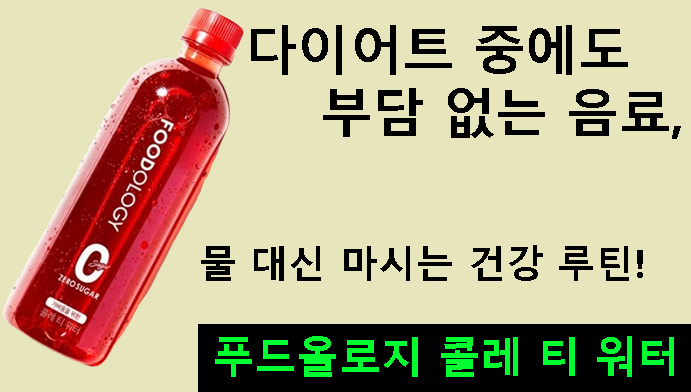 다이어트 중에도 부담 없는 음료,물 대신 마시는 건강 루틴! 푸드올로지 콜레 티 워터