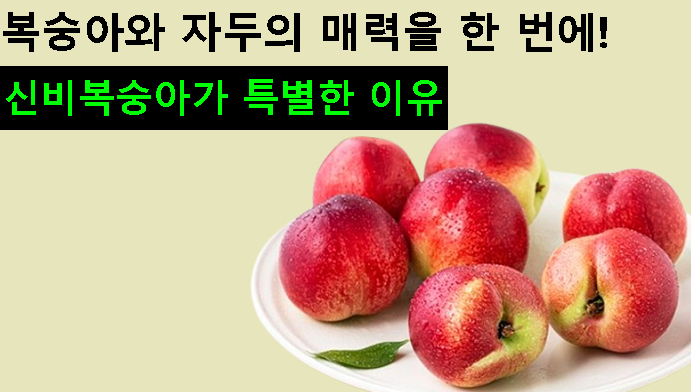 복숭아와 자두의 매력을 한 번에! 신비복숭아가 특별한 이유